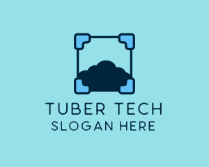 Cloud Storage Tech logo design