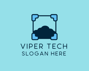 Cloud Storage Tech logo design