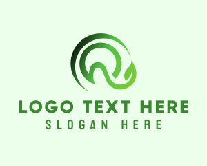 Leaf - Green Leaf Letter Q logo design