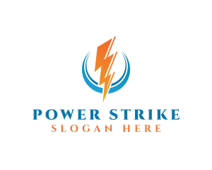 Power Thunder Strike logo design