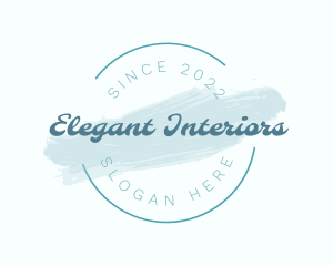 Elegant Blue Watercolor logo design