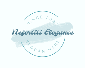 Elegant Blue Watercolor logo design