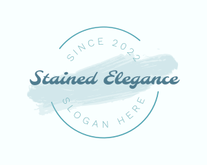 Elegant Blue Watercolor logo design