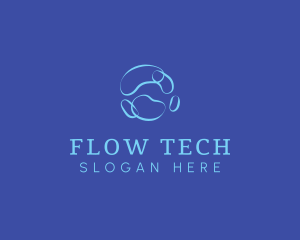 Modern Water Bubble logo design