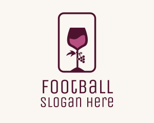 Distiller - Wine Glass Grape Vineyard logo design