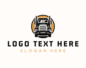 Distribution - Truck Transport Logistic logo design