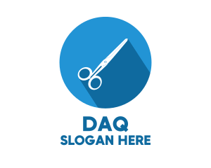 Simple - Simple Blue Scissors logo design