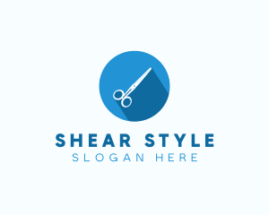 Barber Cut Scissors logo design