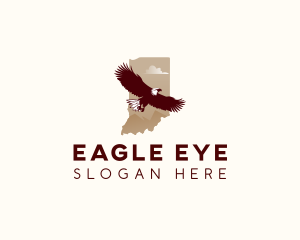 Indiana Bald Eagle logo design