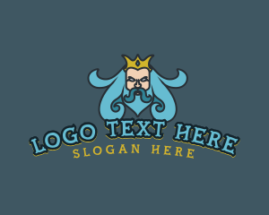 King - Greek King Mythology logo design