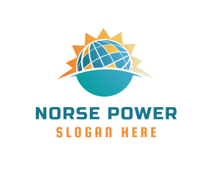 Solar Power Panel logo design