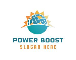 Solar Power Panel logo design