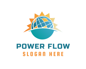 Solar Power Panel logo design