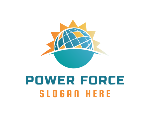 Solar Power Panel logo design