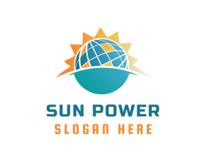 Solar Power Panel logo design