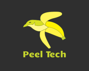 Peel - Banana Bird Peel logo design