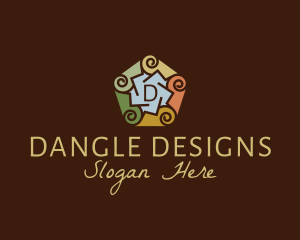 Swirly Decor Interior Design logo design