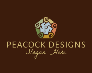 Swirly Decor Interior Design logo design