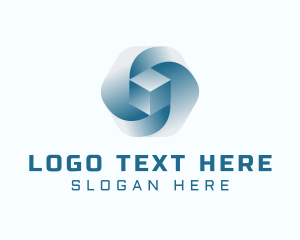 Futuristic - Digital Tech Cube logo design