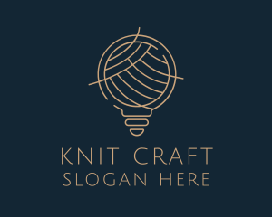 Crochet Light Idea logo design