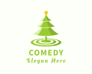 Star Christmas Tree Logo