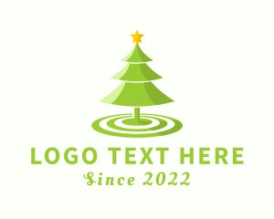 Christmas Tree - Star Christmas Tree logo design