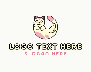 Pet Store - Sleeping Cat Veterinary logo design