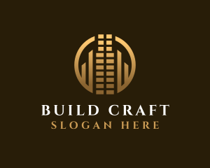 Premium Real Estate Building logo design