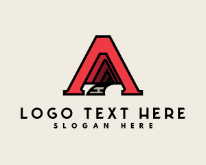 Road - Road Tunnel Contractor logo design