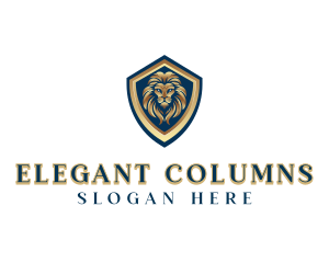 Elegant Lion Crest logo design