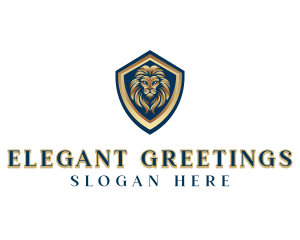 Elegant Lion Crest logo design