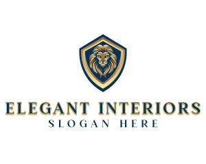 Elegant Lion Crest logo design