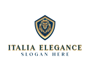 Elegant Lion Crest logo design