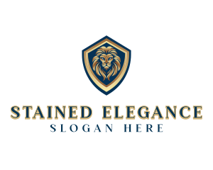 Elegant Lion Crest logo design