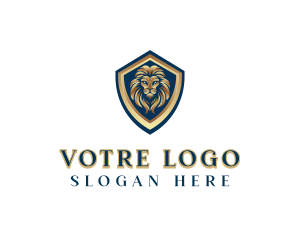 Elegant Lion Crest logo design