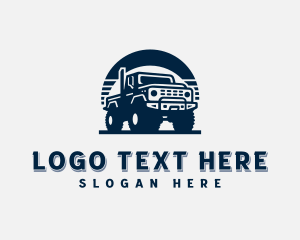 Truck - Off Road Vehicle Transportation logo design