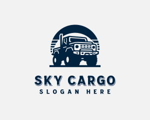 Truck Vehicle Transportation logo design