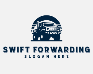 Truck Vehicle Transportation logo design