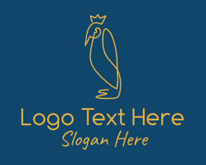 Avian - King Emperor Penguin logo design