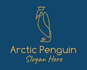 Penguin - King Emperor Penguin logo design