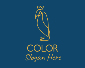 King Emperor Penguin  logo design