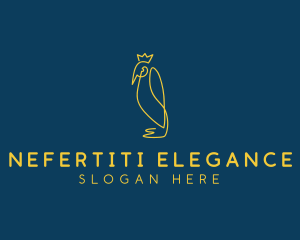 Crown Emperor Penguin  logo design