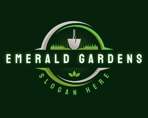 Gardening Landscape Shovel logo design