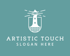 Classic Seaside Lighthouse logo design