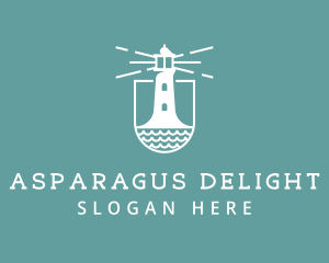 Classic Seaside Lighthouse logo design