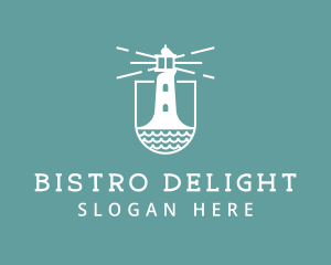 Classic Seaside Lighthouse logo design