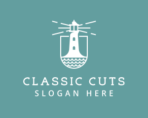 Classic Seaside Lighthouse logo design