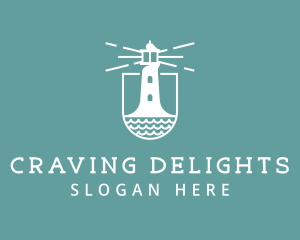 Classic Seaside Lighthouse logo design