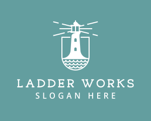 Classic Seaside Lighthouse logo design