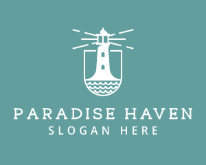 Classic Seaside Lighthouse logo design